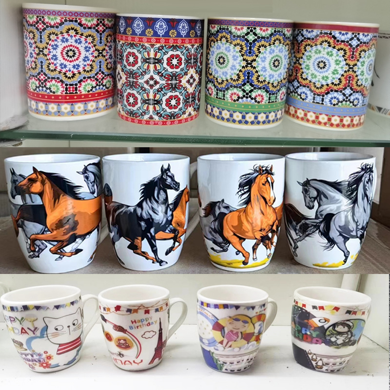 Taza en relieve Taza para beber té con leche Impresión personalizada Marca LOGO Evento empresarial corporativo Regalo conmemorativo Café de cerámica