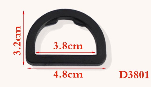 Venta directa de fábrica de hebillas de plástico en forma de D, hebillas de cinco puntas, hebillas triangulares, hebillas de media luna, hebillas de ajuste y hebillas en forma de D. image 10