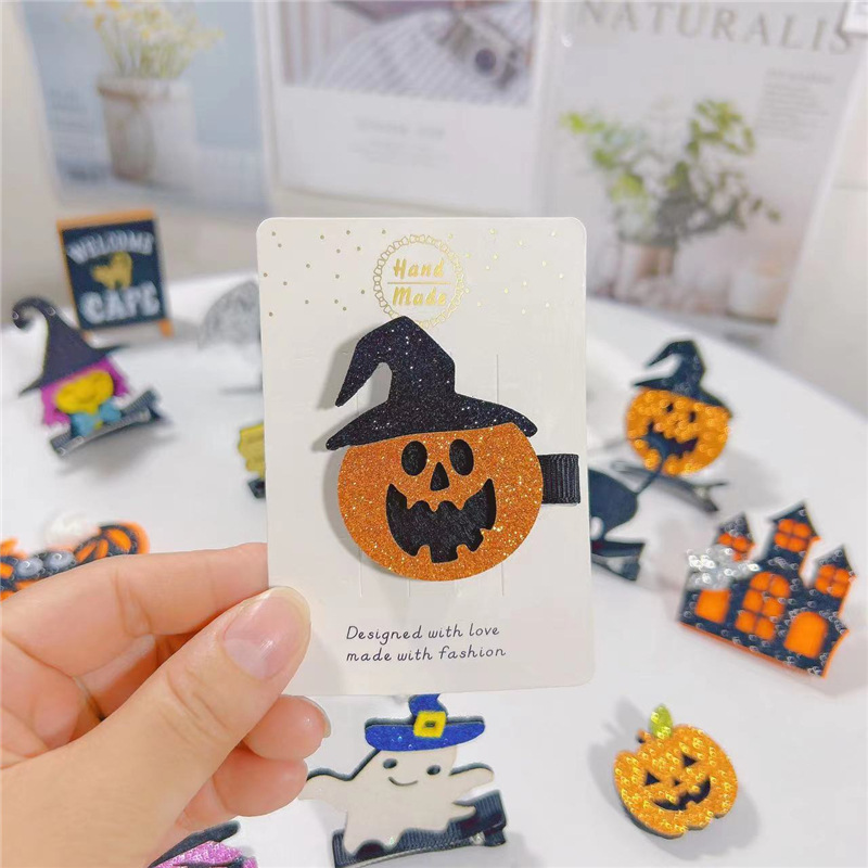 15g Weight Hair Clip Hair Accessories Type 1 Piece Quantity Street Occasion Halloween Festival Skull Pattern Women'S Gender Original Design, Punk Style Halloween Original Design Punk Skull Street Party Accessories Party Supplies 8