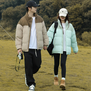 Free Shipping Corduroy Collar Down Cotton-padded Jacket Men's New Fashionable Brand American Style Thickened Warm Outdoor Cotton-padded Jacket for Couple