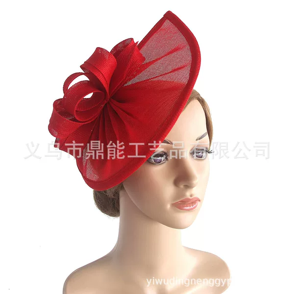 Amazon's Best-Selling Retro British Imitation Linen Hat Hairpin Hairband Dual-Purpose Kentucky Photo Bridal Headdress