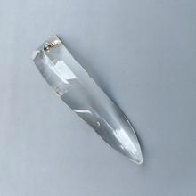 水晶长条三角水晶弯条带挂孔水晶灯吊灯配件玻璃弧形S弯条灯罩