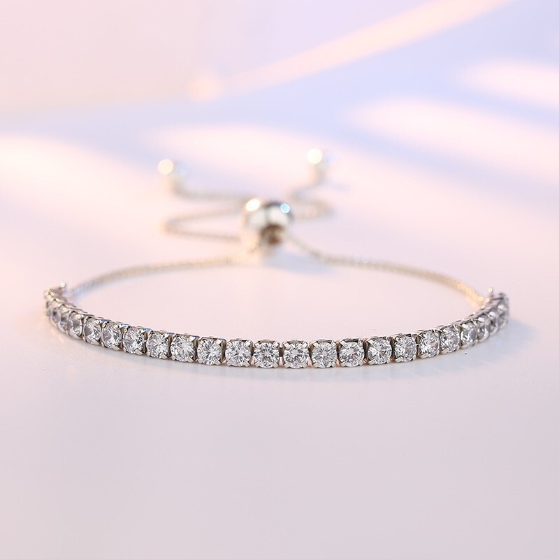 Vera elegant diamond tennis zircon crystal bracelet ladies Korean style jewelry wholesale round beads jewelry women Vera elegant diamond tennis zircon crystal bracelet ladies Korean style jewelry wholesale round beads jewelry women