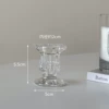Низкий шестигранный подсвечник