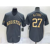 Новый 2022 All-Star Baseball Cooking Astros 27 # ALTUVE Elite Edition Поклонники вышитые бейсбольные майки