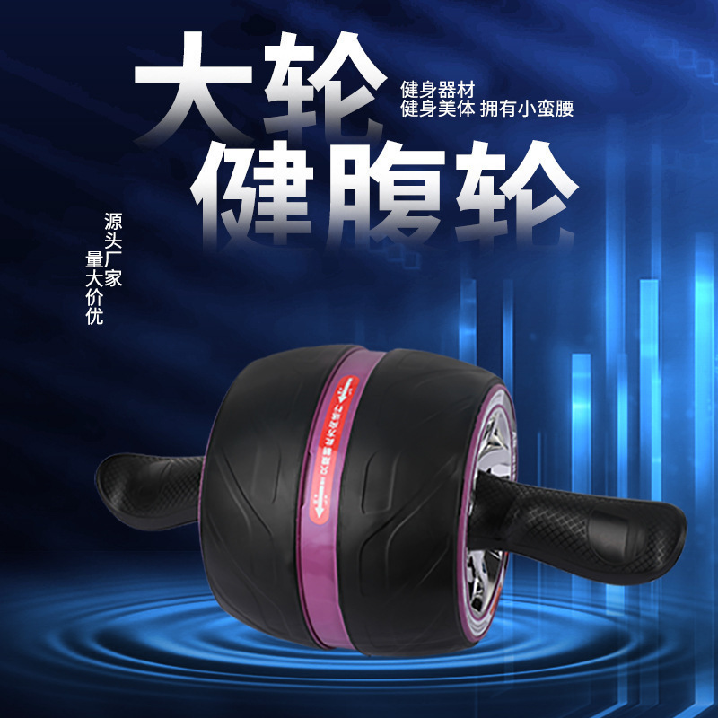 Household Indoor Big Wheel Abdominal Wheel Full Body Fitness Exercise Abdominal Muscle Wheel Silent Rebound Fitness Equipment
