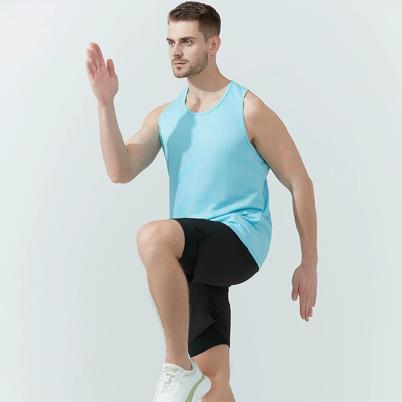 Summer travel breathable quick dry T-shirt sleevless for gym, for running, oversize