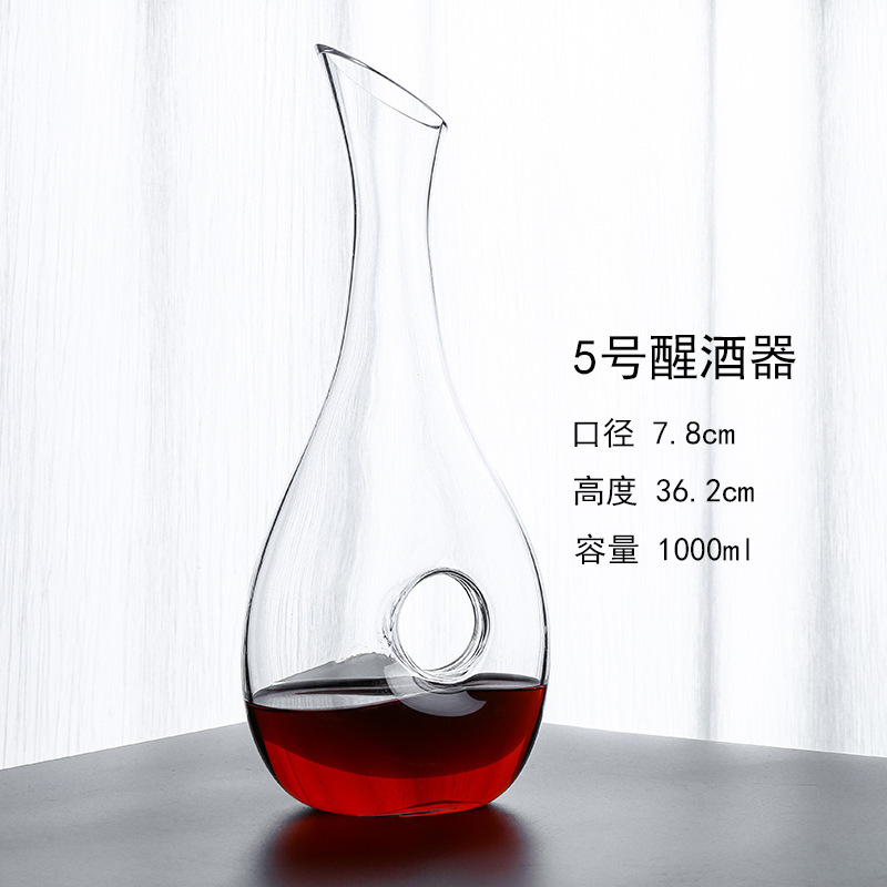 Casa de estilo europeo personalidad cristal conjunto de botellas de vino vino vino vino divididor de vino vino con mango de decantación