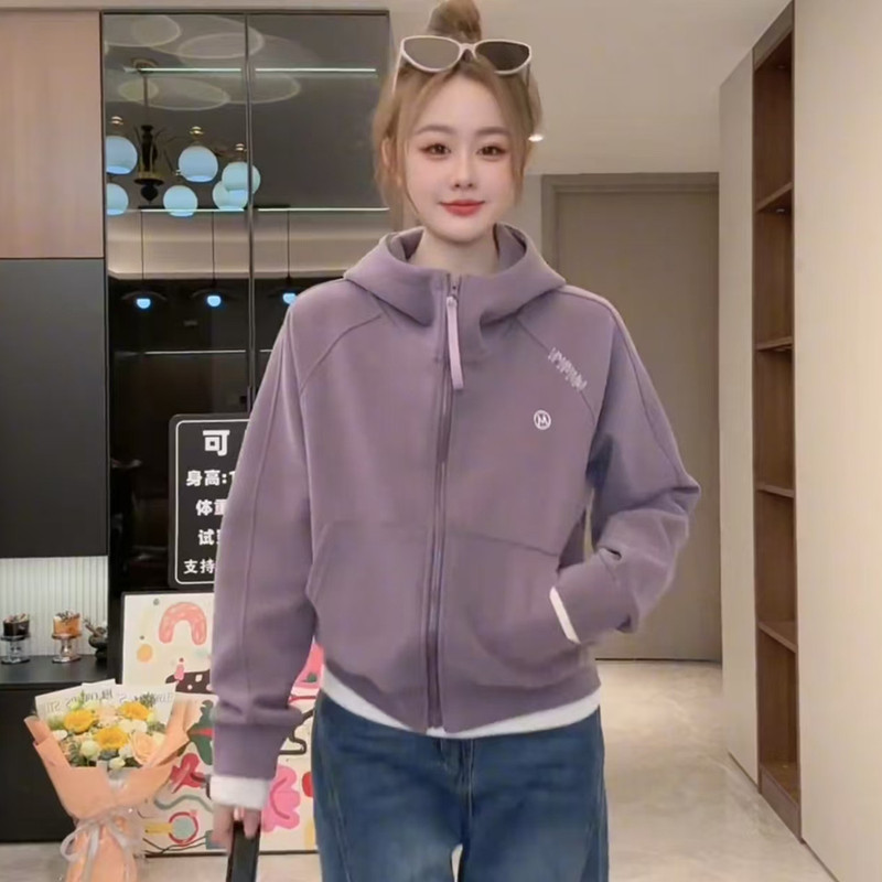 连帽卫衣外套女2025秋季新款休闲时尚高级感显瘦小个子开衫上衣女|undefined