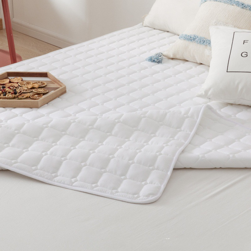 Hotel bed protector 100% cotton B&B anti-slip mattress comfort pad sanded hotel mattress protector
