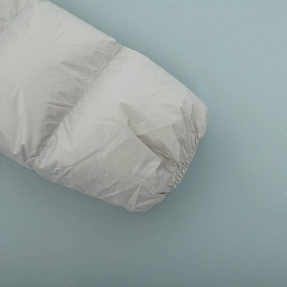 Áo khoác bông nữ dáng ngắn liền mũ phong cách đường phố — Màu xanh quân đội, Màu xám nhạt, Màu xám đậm, Màu đen chi tiết 11