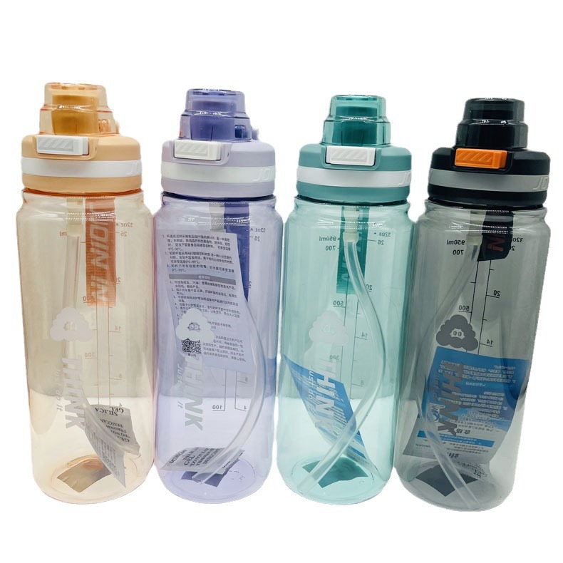 Tong 6313 espacio taza mujer estudiante deportes botella de agua portátil 820ml tapa de rebote taza de beber directa taza de mano