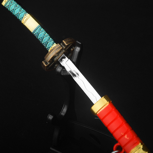 Anime Peripheral Zoro Sword 15cm Wado Ichimonji, Third Generation Kitetsu, Black Sword Shusui, Keychain