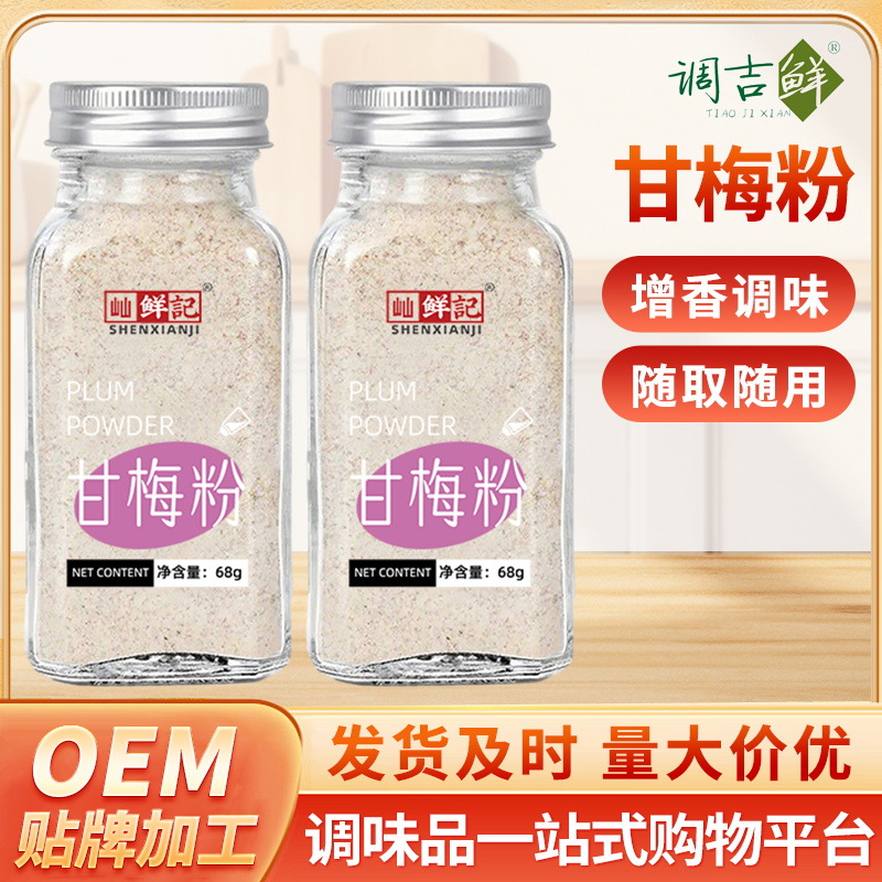 甘梅粉梅子粉鸡排地瓜条薯条炸鸡撒粉复合调味料瓶装甘梅撒料