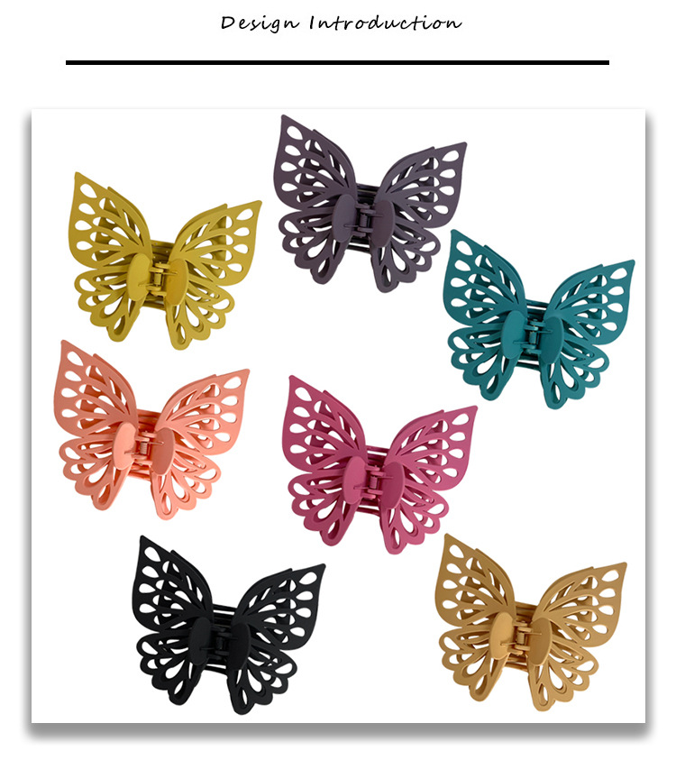 42g Weight Hair Claws Hair Accessories Type 1 Piece Quantity Cute Sweet Butterfly Plastic Stoving Varnish Hair Claws