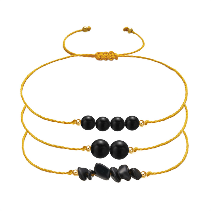 12g Weight Bracelets Classification 1 Set Quantity Daily Occasion natural stone Material Geometric Pattern Unisex Gender Beaded, Braid Design Simple Style Style Simple Style Geometric Natural Stone Bracelets In Bulk 10