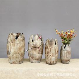 木质工艺品;装饰花瓶;花盆容器