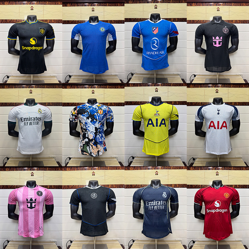 Player Version Chelsea Jersey Miami Manchester United Arsenal Celtic Tottenham Real Madrid Polo Shirt Football Uniform