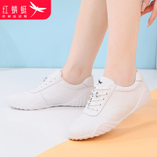红蜻蜓女鞋春季运动鞋女真皮软皮百搭小白鞋舒适春秋款休闲鞋品牌