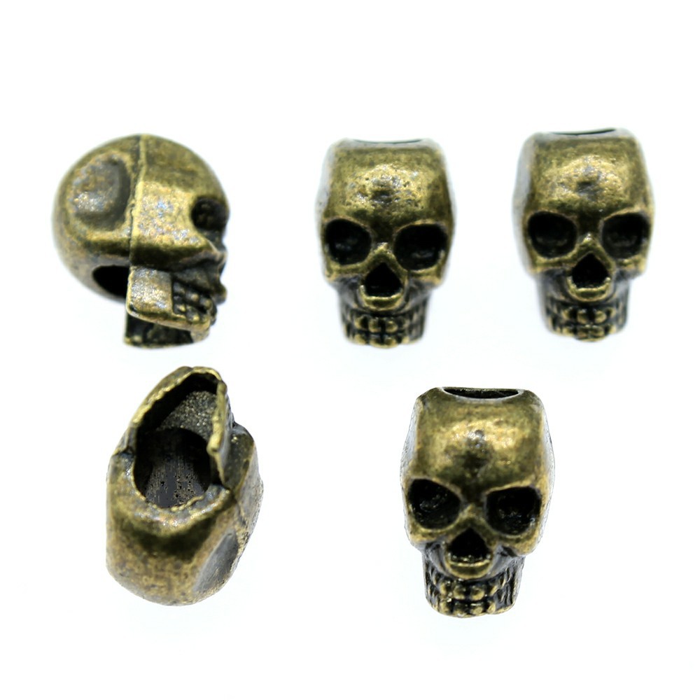 1 Piece Hip-hop Retro Skull Alloy Plating Beads Jewelry Accessories display picture 8