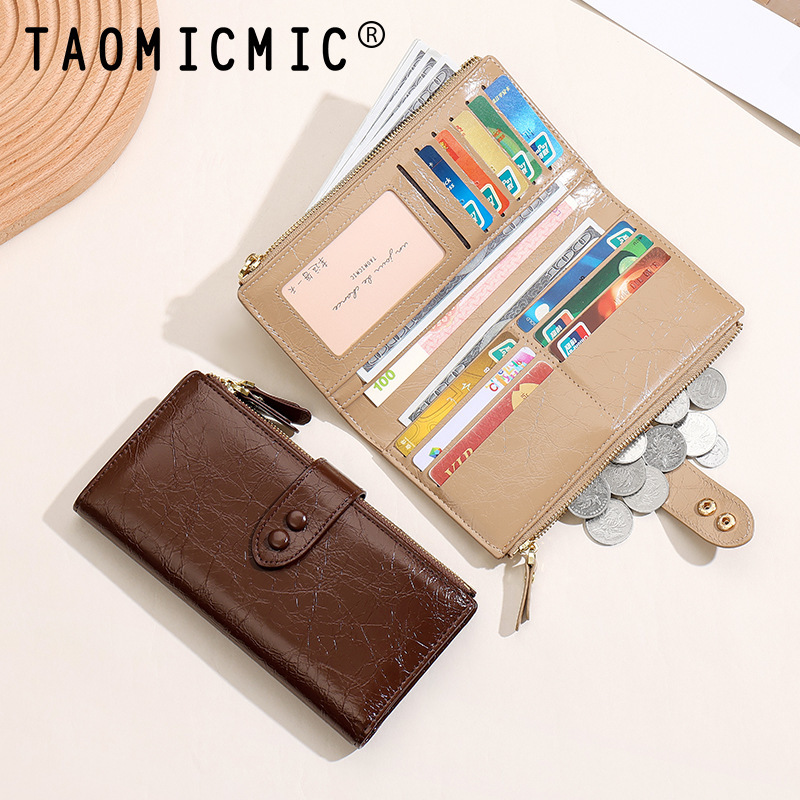 2025 Fashion Shiny Leather Long Women's Wallet Large Capacity 80% off Double Zipper Clutch Wallet Purse Wholesale 2025 Fashion Shiny Leather Long Women's Wallet Large Capacity 80% off Double Zipper Clutch Wallet Purse Wholesale