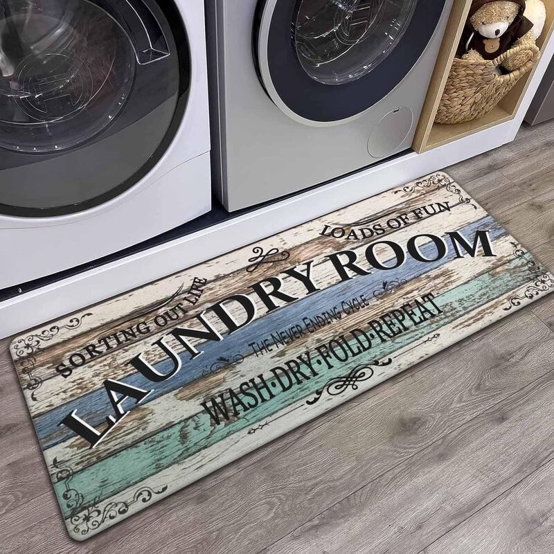 American-Style Long Strip Floor Mats for Laundry Room, Water-Absorbent and Non-Slip Foot Mats, European and American Style Dirt-Resistant Balcony Entrance Mats, Wholesale American-Style Long Strip Floor Mats for Laundry Room, Water-Absorbent and Non-Slip Foot Mats, European and American Style Dirt-Resistant Balcony Entrance Mats, Wholesale