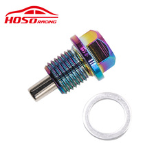 Automobile universal aluminum alloy magnetic oil drain plug, oil drain screw, oil pan suction screw M12/14/16