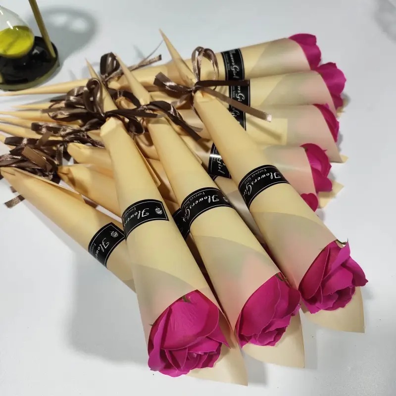 Flor artificial, clavel, ramo único, flor de jabón, venta al por mayor, regalos del día de la madre, promoción de la tienda, promoción de productos transfronterizos