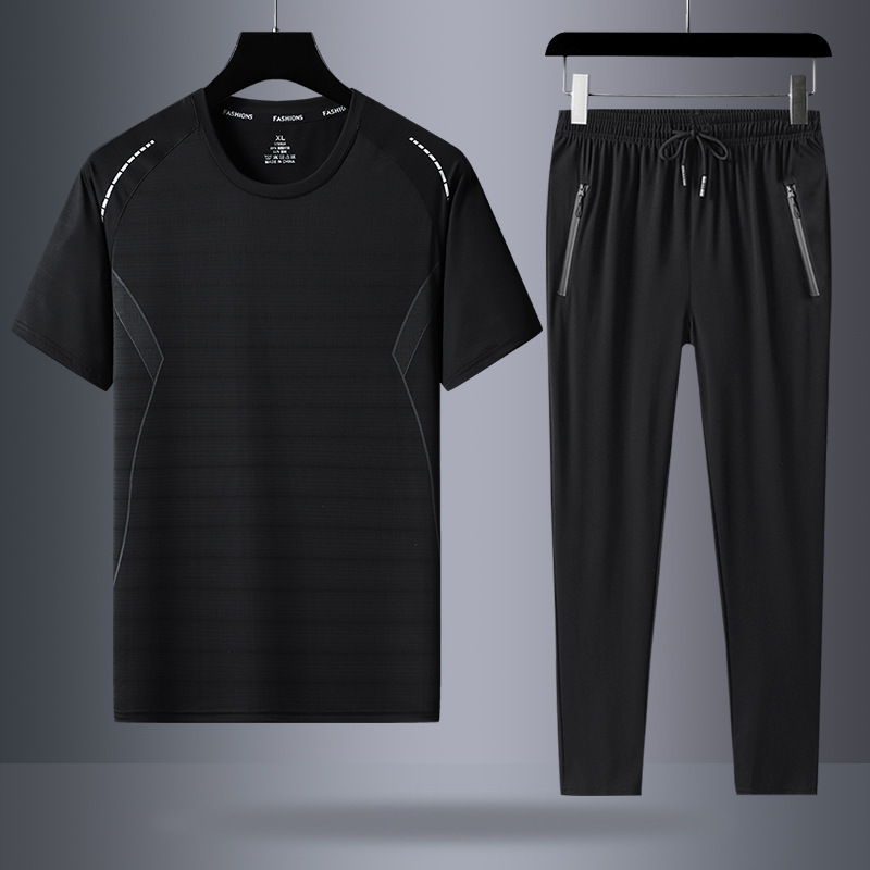 Negro (manga corta + pantalones largos)