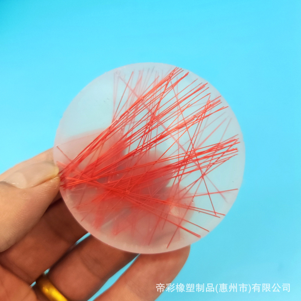 Round silk thread (red)