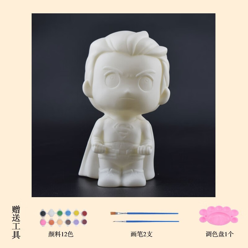 Vinyl doll suitable for Aisha painting vinyl mold doll handmade painted piggy bank