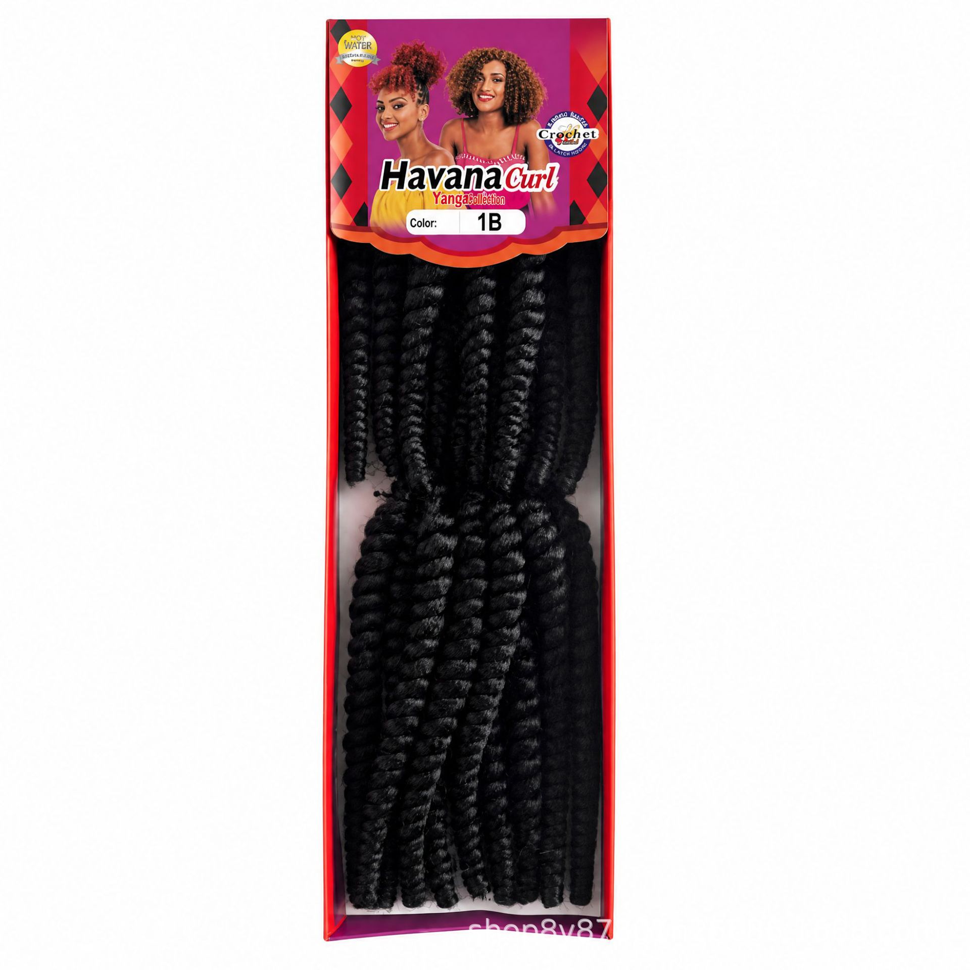 Set de 2 Piezas de Cabello de Crochet Havana Curl para Extensiones