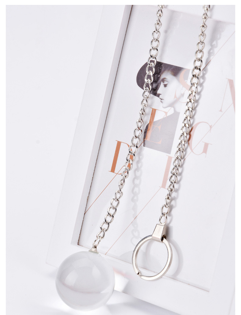 Crystal Glass Kegel Trainer Ball 49mm Clear Anal Plug for Adult Pelvic Exercise — detail image 3