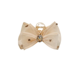 Большая акула с бантиком, инкрустация камня, заколка для волос, заколка-крабик, Южная Корея, изысканный стиль