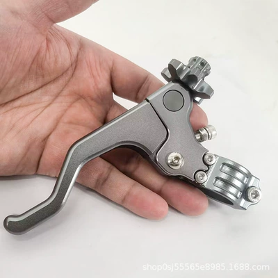 Clutch Handle Assembly Stunt | Motorcycle Handle Cover - silver-gray