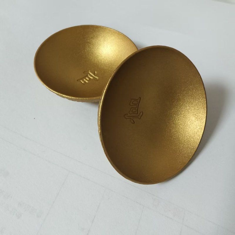 百福ボウル 1歳の誕生日小道具 合金メッキ ポケットサイズの小さな金ボウル 財宝ボウル 工芸品の装飾品|undefined