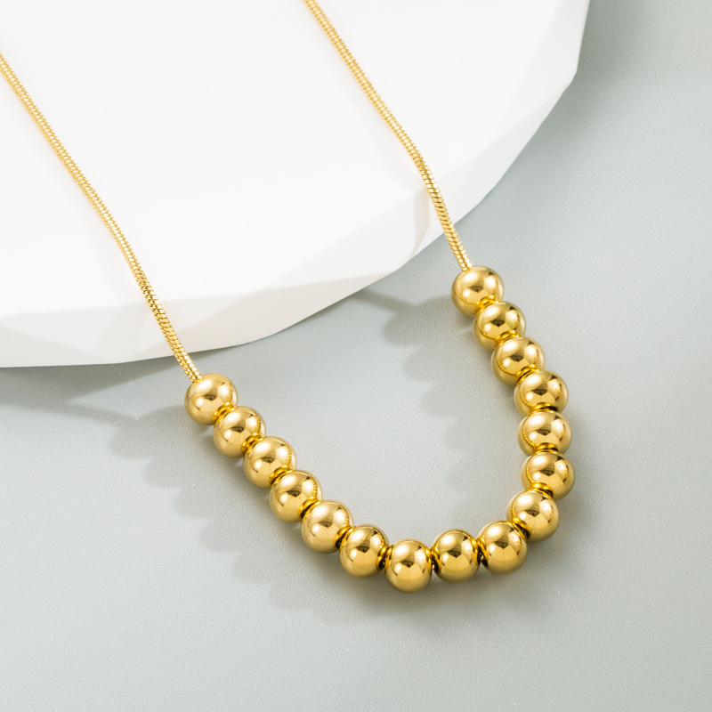304 Stainless Steel Pendant Material Necklace Classification 304 Stainless Steel Chain Material Wholesale Jewelry Simple Style Geometric 304 Stainless Steel 18K Gold Plated Plating Stainless Steel Necklaces