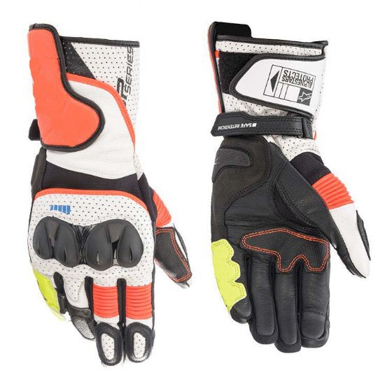Cuatro estaciones guantes de pantalla táctil de cuero guantes de motocicletas guantes de ciclismo jinetes de carretera guantes antideslizantes resistentes al desgaste