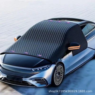 Thickened Windshield, Anti-Freeze Magnet, Snow – Car snow shield - 6-magnet-thickened-model-orange-ears-windproof-hook