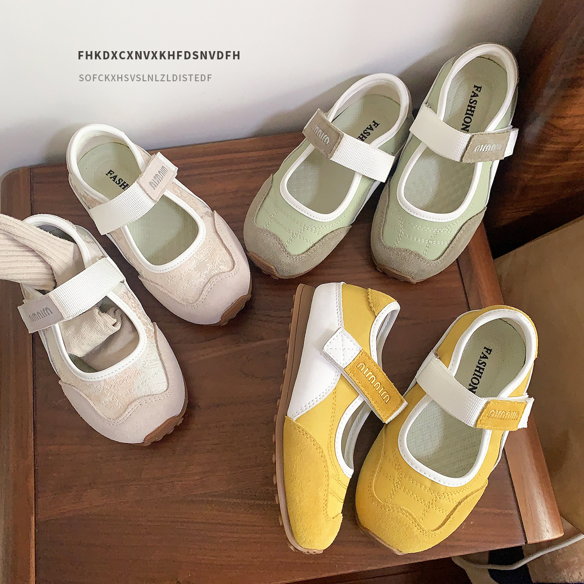 Korean Style Spring and Summer Mary Jane Children's Shoes Children's Princess Shoes Baby Shoes Shallow Mouth Little Girl's Sports Shoes Soft Sole