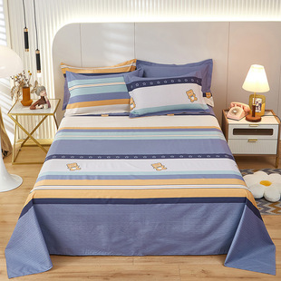 Factory wholesale thickened 60 cotton student household bed sheets 13372 cotton bed sheets direct delivery