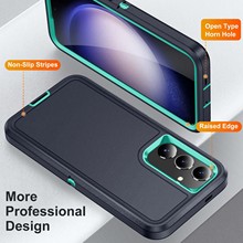 跨境手机壳批发三防平面保护壳自带防尘塞防指纹适用三星手机壳