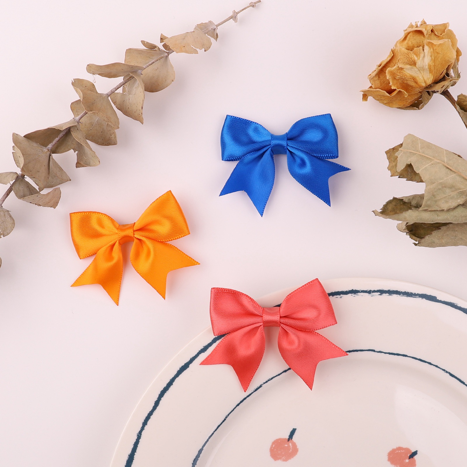 new childrens bow hairpin 20 color candy color cute baby duckbill clippicture1