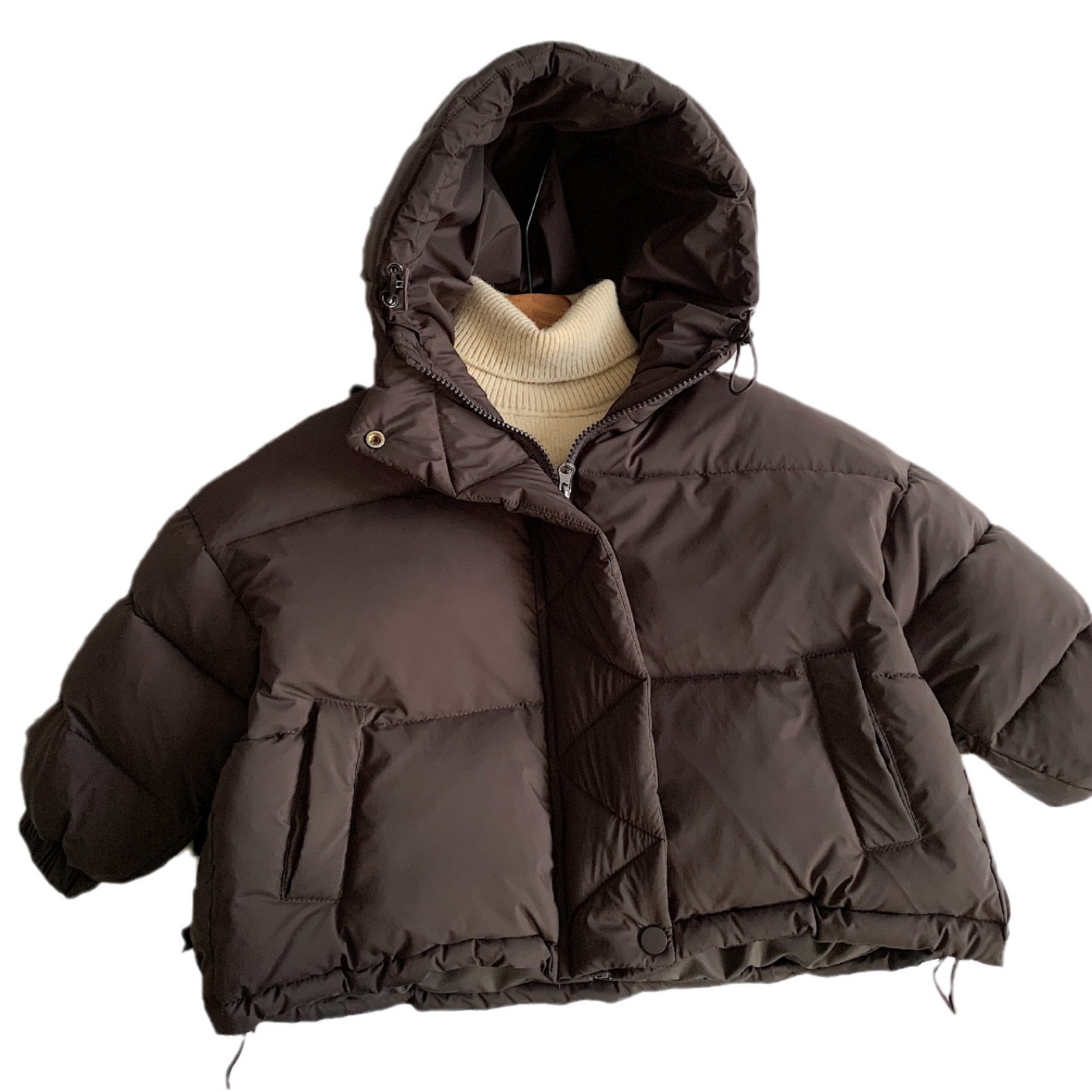 Mai Bao ropa de algodón para niños 2024 invierno coreano engrosado chaqueta de invierno para niños y niñas, ropa de algodón para niños pequeños y medianos, chaqueta caliente