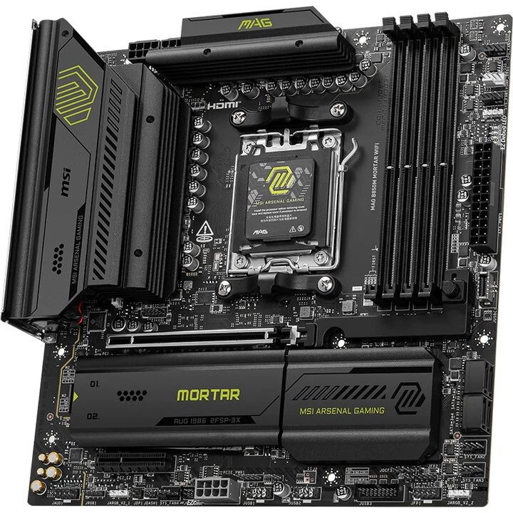 MSI MAG B850M MORTAR WIFI D5 материнская плата формата mATX, совместима с 9700X/9950X