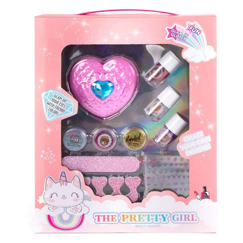 Cross Border Детский костюм для маникюра для девочек DIY Косметика Милая принцесса лак для ногтей игрушки для макияжа Amazon