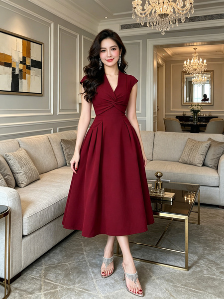Fashionable elegant summer dress