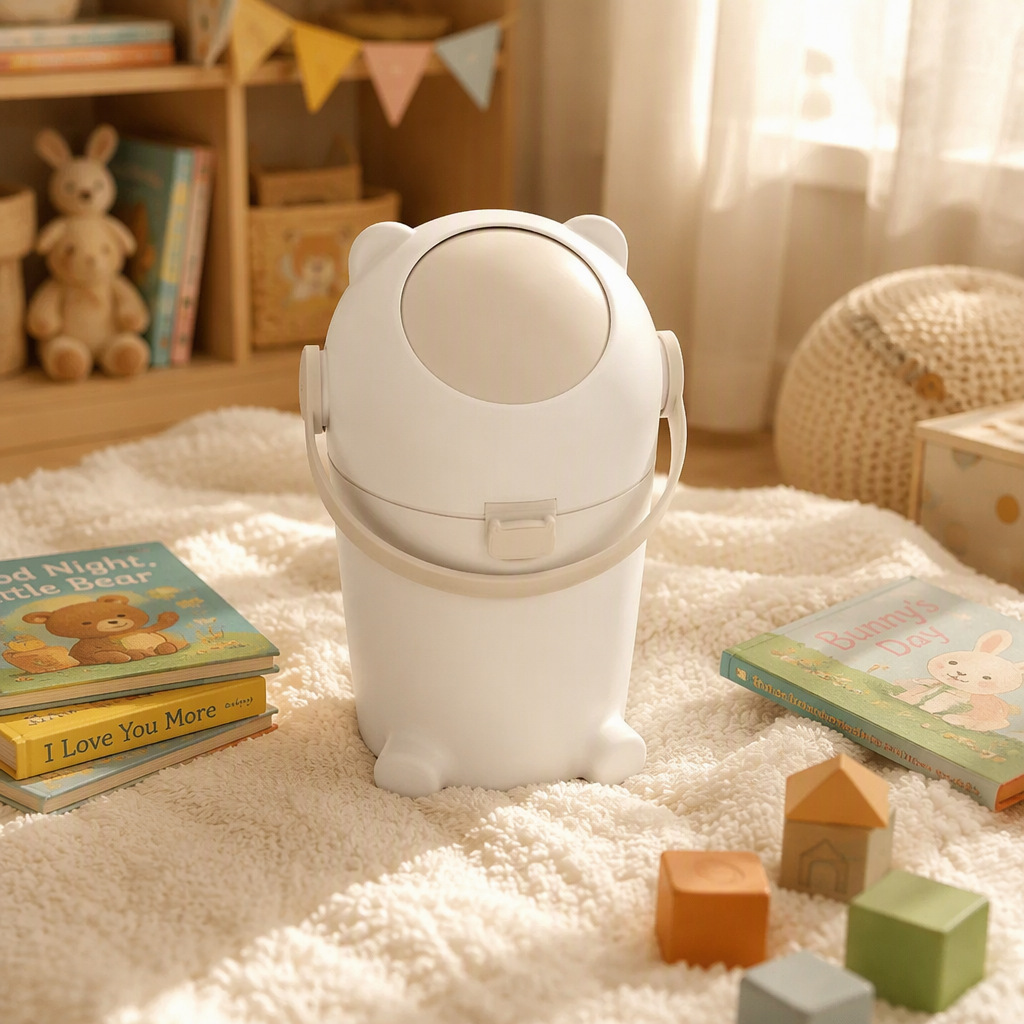 Household Antibacterial and Deodorizing 15L Large Capacity Baby Diaper Trash Can