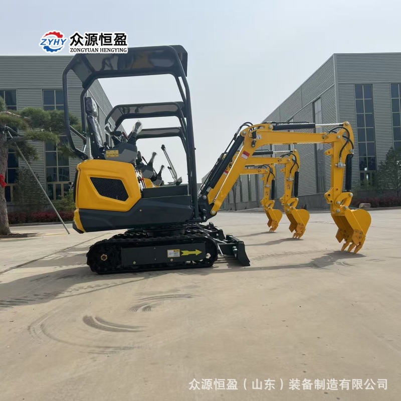农用微挖地下室破碎小钩机 出口美洲欧洲液压履带1.2吨小挖掘机