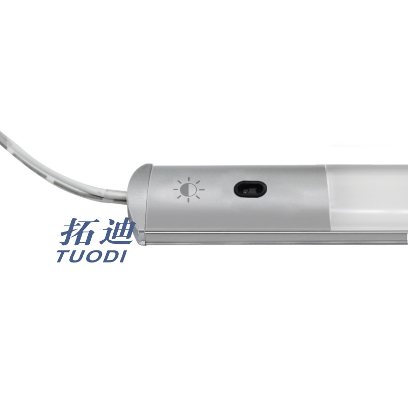 家居12V接线款橱柜手扫感应灯8mm无极调光3种色温led酒柜装饰灯条